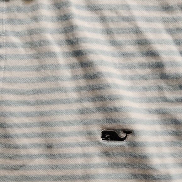 Vineyard Vines Light Blue and White Polo Shirt - Picture 2 of 4